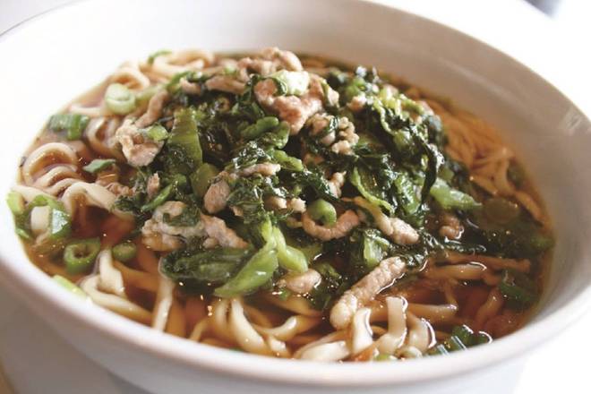Noodles Soup with Salted Vegetable & Pork 雪菜肉絲湯麵